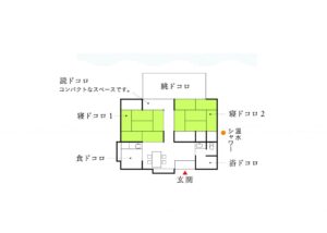 海亀ビーチの宿間取り図